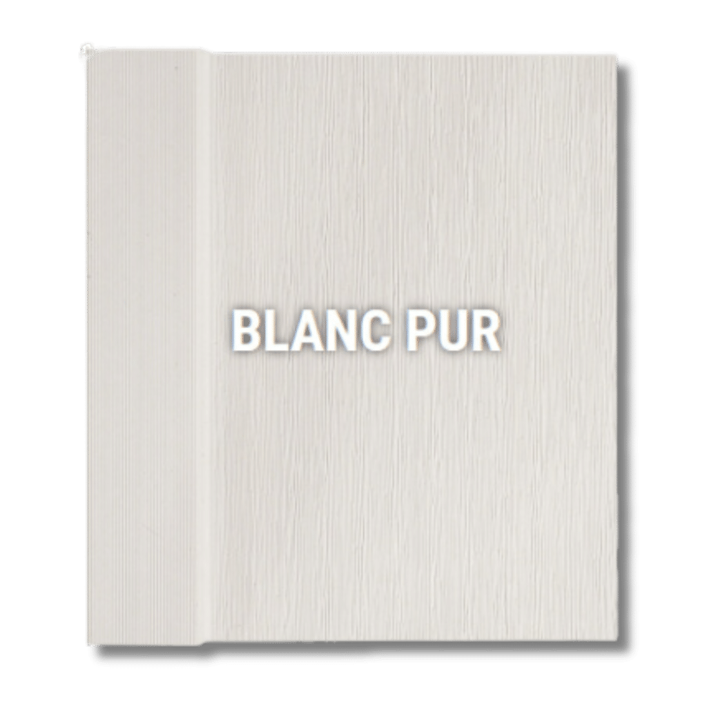 Revêtement Fiberwood Édition Planche & Baguette, 12 pieds, Blanc Pur Fiberwood